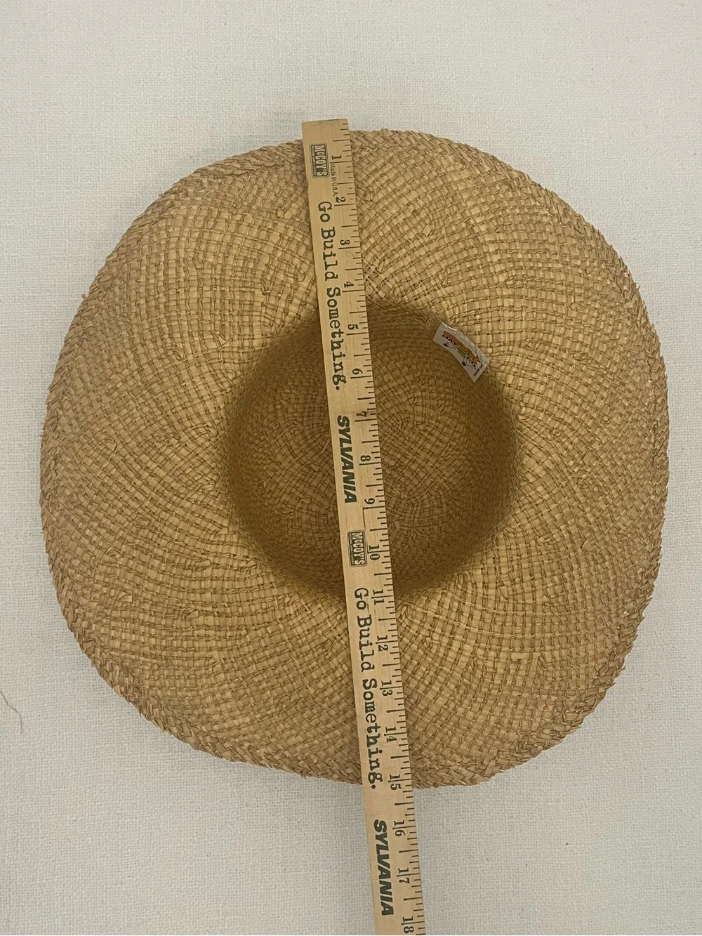 Vintage 90s Disney Goofys Hat Co Minnie Mouse Straw Sun Hat Wide Brim Beach
